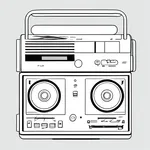 portable cassette player image